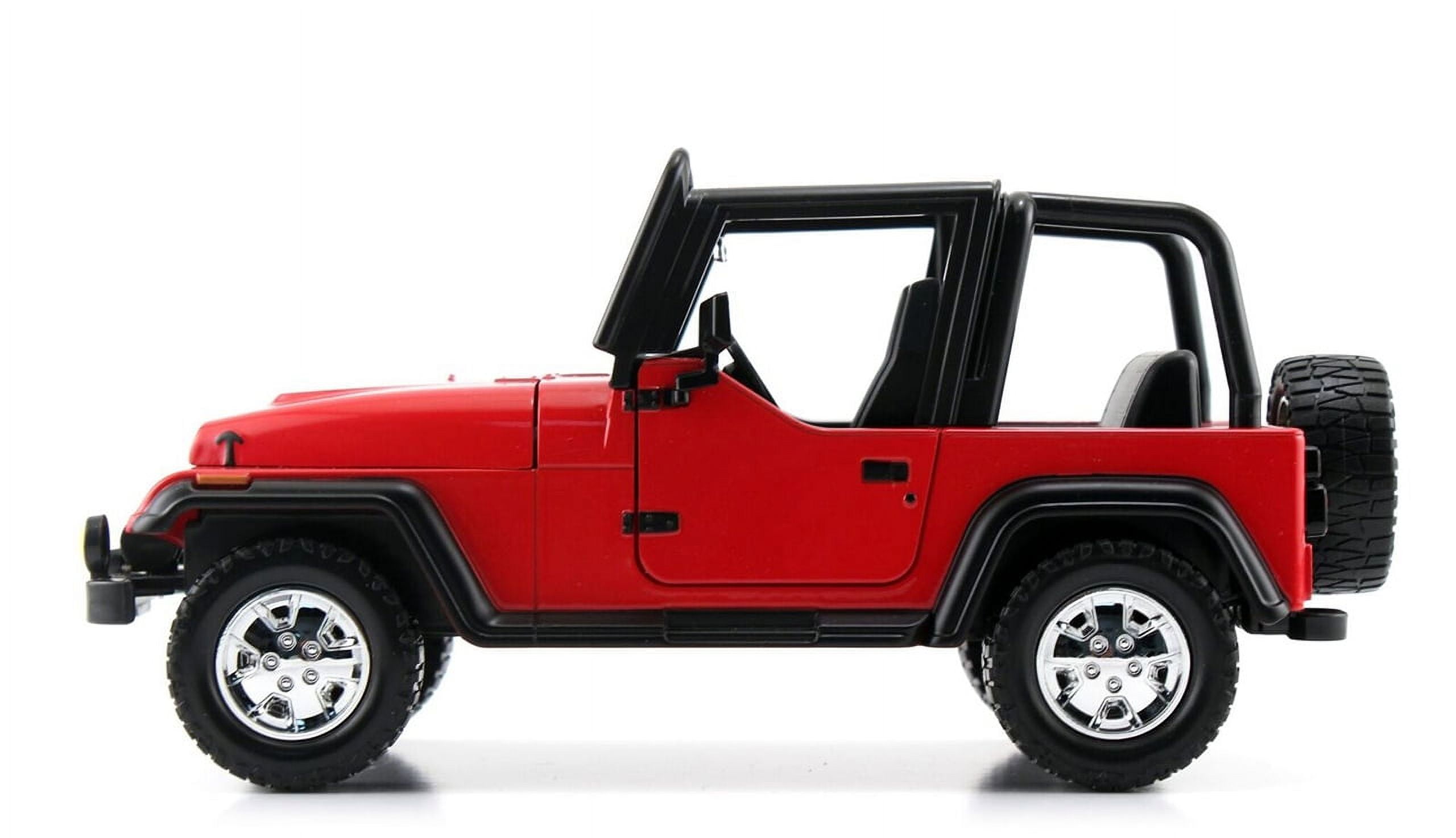 1992 Jeep Wrangler Red 1/24 Diecast Model Car by Jada