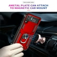 thumbnail image 7 of Allytech Rugged Case for Samsung Galaxy Z Flip4, Military Grade Protection Shockproof Cover with Metal Rotatable Ring Stand, Magnetic Car Mount Holder Case for Samsung Galaxy Z Flip4 - Red, 7 of 7
