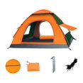 thumbnail image 1 of Tienda de campaña para 3-4 personas, fácil y rápida instalación, refugio, ligera, automática, tienda de campaña instantánea con bolsa de transporte ventanas, 1 of 8