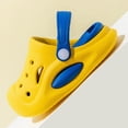 thumbnail image 5 of HCNTES Kids Non-Slip Casual Slides Soft Sandals Spring Summer Water Shoes for Children Beach Pool Shower Homewear(Z01-Yellow,11), 5 of 9