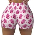 thumbnail image 2 of Fotbe Groovy Pink Disco Balls Shorts Sin Costuras – Shorts Deportivos de Cintura Alta para Mujer, Elásticos para Gimnasio, Yoga, Running o Ciclismo-X-Large, 2 of 8