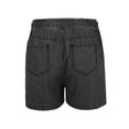 thumbnail image 4 of ADSSDQ Jean Shorts Womens 2026 Summer Casual Lightweight High Waisted Comfy Stretchy Pull on Trendy Drawstring Denim Short Gray XL, 4 of 6