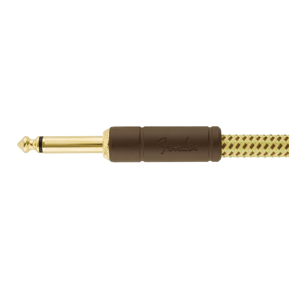 Fender®  Deluxe Series Instrument Cable, Straight/Straight, 15', Tweed 15 Foot