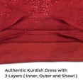 thumbnail image 5 of Kurdish Women’s Sequined Maxi Dress with Waist Chain, Elegant Evening Gown for Newroz, Weddings & Parties., 5 of 7