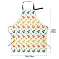 thumbnail image 5 of Lsque Colorful Squirrel Waterproof Apron Chef Aprons for Men Heavy Duty Chemical Work Apron Extra Long Grilling Aprons with Adjustable Bib Apron, 5 of 9