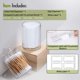 thumbnail image 3 of Set de tarros de boticario AOZITA Qtip Holder, 4 unidades, 3 of 9
