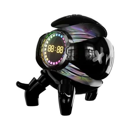 

Vecoauto Bluetooth Speaker Small Intelligent Bluetooth Speaker Night Lights Alarm Clock Sound Speaker