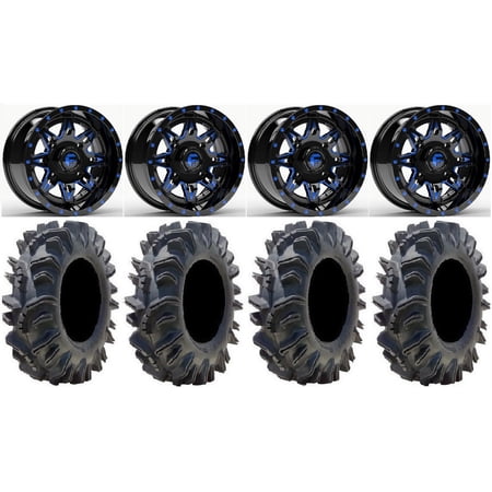 Fuel Lethal Blue 14 Wheels 32 Terminator Tires Kawasaki Mule Pro FXT