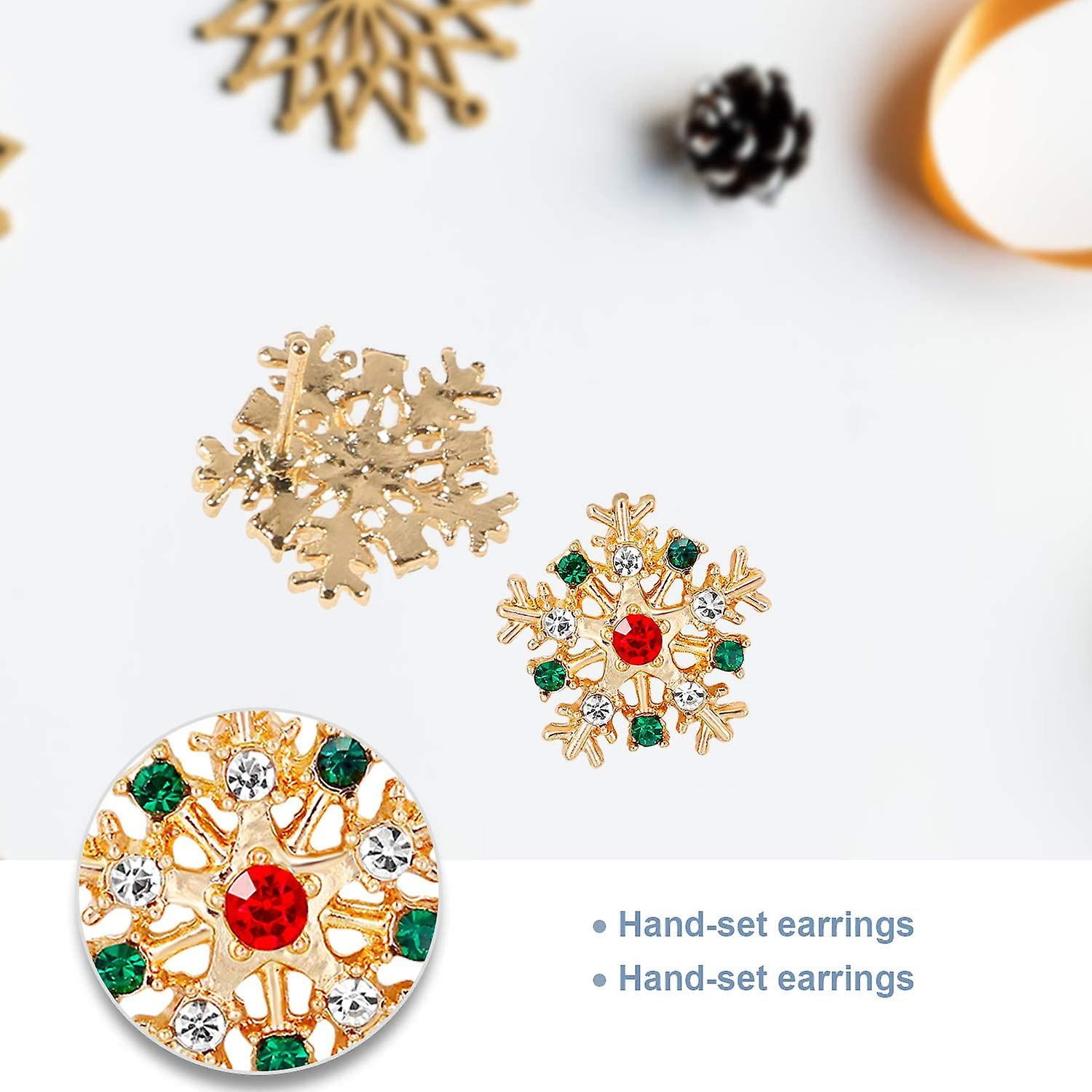 Boucles Oreilles Noel Boucles D'Oreilles Pendantes En Forme De Couronne De Sapin De Noël,Grelot,Père Noël,Pour Femmes Accessoires Grinch