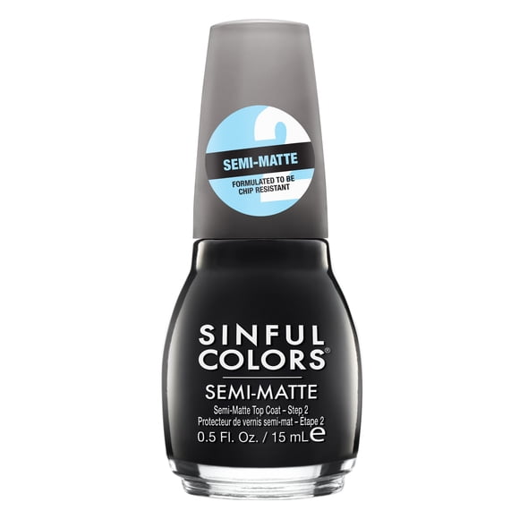 Sheer Matte Collection Nail Polish, Semi Matte Top Coat