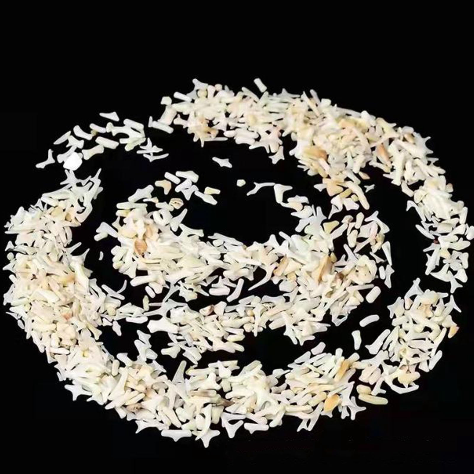 0.66LB Natural white coral gravel Fish Tank Sand Gravel Natural Aquarium Decorative Sand Gravel Rock for Aquariums Terrarium Garden Flowerpot Glassware Vases Decoration
