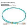 thumbnail image 2 of Unique Bargains 1 Meter 3.2Ft Fiber Patch Cable Multimode Duplex LC-LC OM4 LSZH Fiber Optic Jumper Green For Optical Fiber 1Pcs, 2 of 6