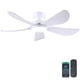 thumbnail image 1 of Ventilador de techo Kviflon de 46 pulgadas con luces y mando a distancia, color blanco, 1 of 9