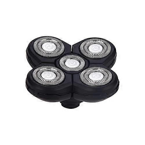 Cabezal de repuesto para recortadora eléctrica de pelo, cortapelos impermeable de 5 cuchillas para barba y afeitado de calvicie.