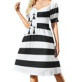 thumbnail image 3 of Flag of Brittany Drapeau Breton Gwenn-ha-du Ermine black and White HD HIGH QUALITY STORE Dress Party dresses Dress woman, 3 of 7