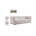 thumbnail image 2 of Meridian Furniture Ravish Pink Velvet Sofa, 2 of 17