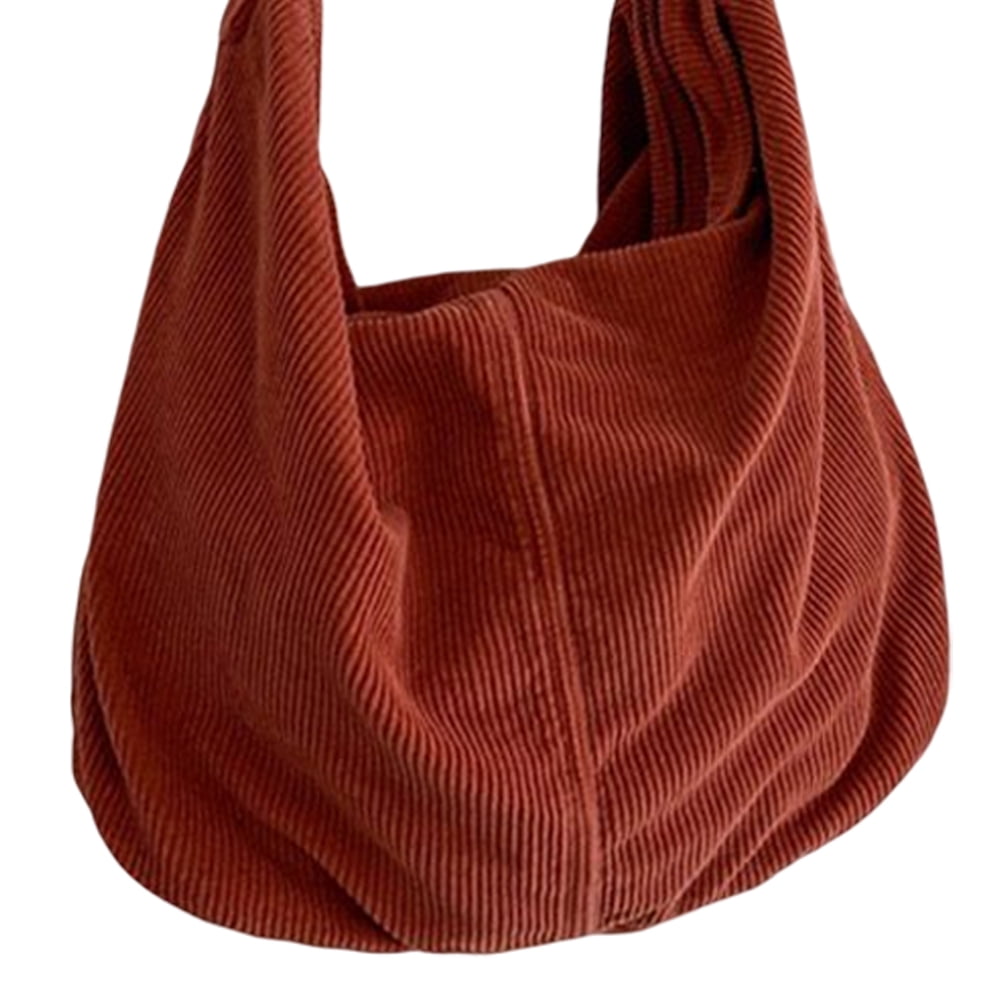 GUMITOON Bolso De Mano De Pana Con Cara Sonriente Para Mujer, Con Bolsillo Interior, Albaricoque-pequeño