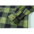 thumbnail image 4 of SSLR Flannel Shirts for Men, Long Sleeve Button Down Shirt Lightweight Plaid Brushed Casual, 4 of 8