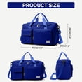 thumbnail image 4 of DAKIMOE Travel Duffle Bag for Women Large Weekender Bags Carry on Gym Duffel Bag with Wet Pocket/Shoe Compartment Waterproof Overnight Tote for Plane Hospital Sports Yoga Business Trips, Royal Blue, 4 of 10