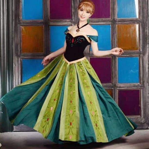 Elsa Anna Disfraz De Anna Para NiÃ±a Disfraz Vestido Frozen Adulto