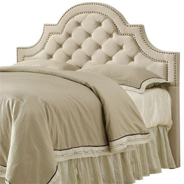 Bowery Hill Tête de Lit de la Reine Touffetée en Beige