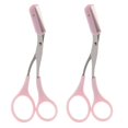thumbnail image 2 of 2x Mujeres Multifuncionales Maquillaje Pestañas Ceja Recortador Depilación Groomer Con Desmontable shamjiam Recortador de cejas peine mujeres, 2 of 8