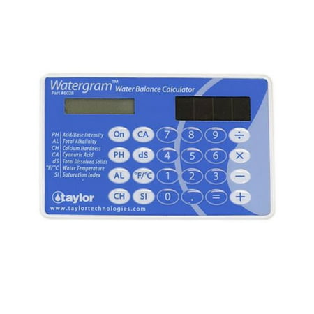 Taylor 6028 Watergram Water Balance Calculator