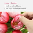 thumbnail image 2 of Artificial Tulip in Bulk for Home Kitchen Wedding Bridal Bouquet,Fake Flowers for Valentine's Day Mother's Day Easter Table Centerpieces Decorations(Large Size,Hot Pink,Real-Touch,10pcs), 2 of 5