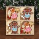 thumbnail image 3 of 12 piezas/juego de colgantes de madera para Navidad, gnomos de Papá Noel de jengibre, adorno colgante para árbol de Navidad, decoración para fiesta de año nuevo en el hogar, 3 of 5
