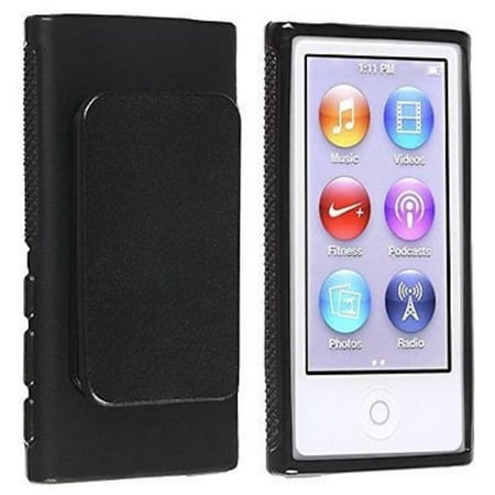 7th Gen Ipod Nano Clip Black TPU Rubber Case Cover with Belt Clip for Apple iPod Nano 7th Gen 7 7G NEW, Protect your phone with style through this sleek case. Provides ultimate.., By EpicDealz,USA ()