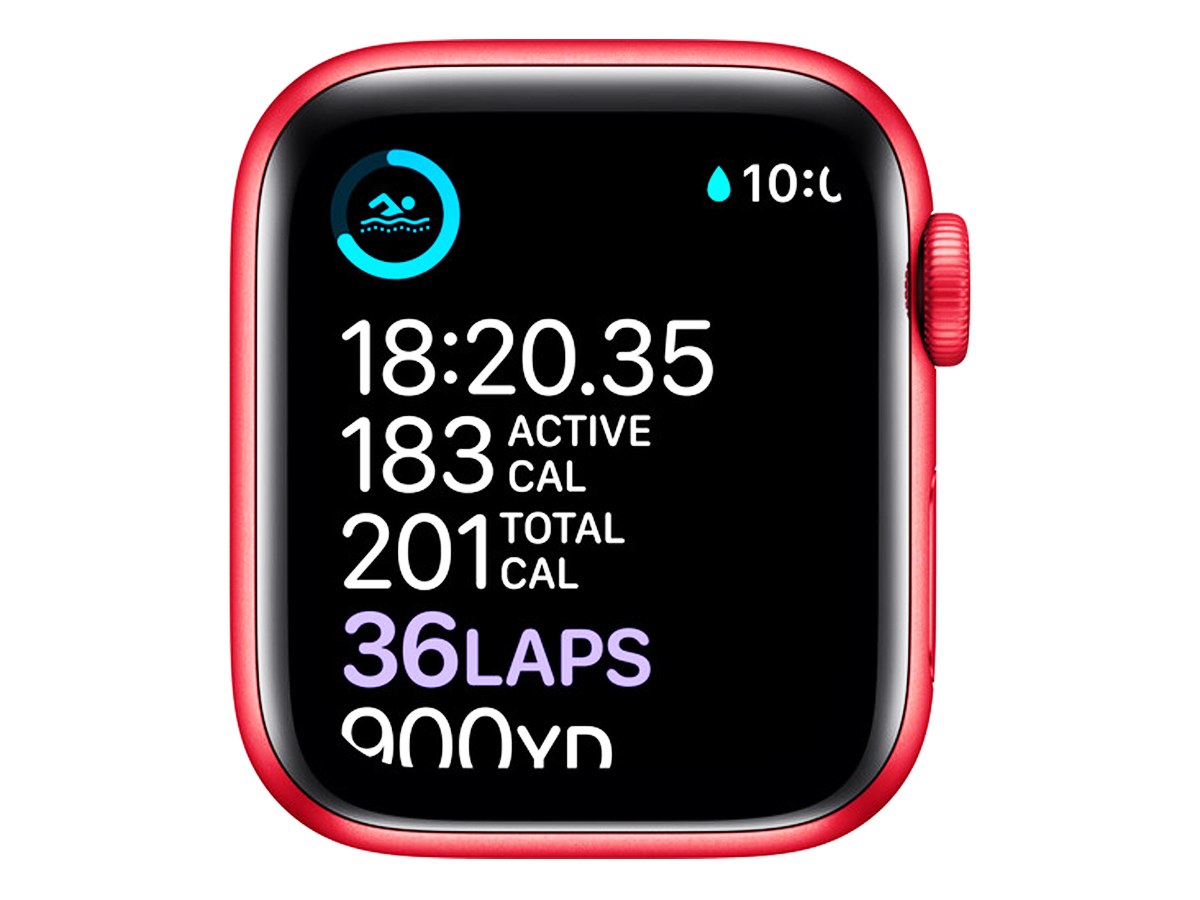 Apple Watch Series 6 GPS, 40mm PRODUCT(RED) Aluminum Case with Sport Band - Regular - image 3 of 4