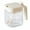 White, variant on VQPeo Condiment Jar Spice Container with Lids and Spoons, Kitchen Spice Pot, Clear Glass Condiment Pot, Kitchen Salt Pepper Sugar Storage Container Jar