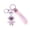 Pink, variant on Cute Astronaut Keychain with Sunset Light, Space Pendant Car Key Charm Gift-White