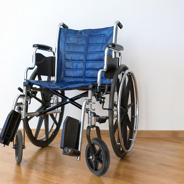 QUMIIRITY 2 Pcs Roues avant de Fauteuil Roulant en Acier Inoxydable Noir de Remplacement pour Usage Intérieur 11.8X7.9X1In