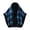01-Blue, variant on Ecqkame Women Sherpa Cape Shawl Fleece Lined Faux Fur Trim Open Front Warm Coats Loose Poncho Winter Casual Outerwear Navy Free Size