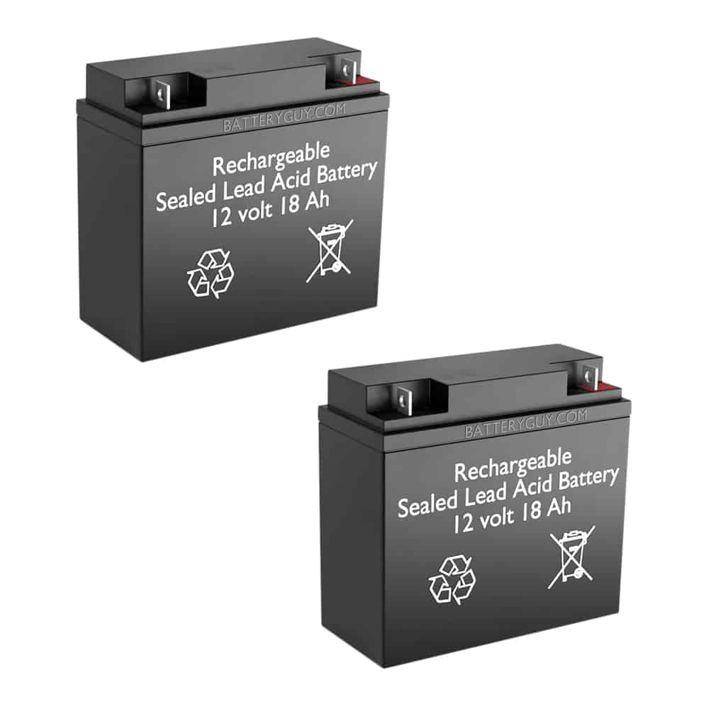 BatteryGuy Rechargeable Sealed Lead Acid Battery Qty of 2 