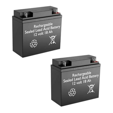 BatteryGuy Golden Technology Buzzaround XLS HD 3-Wheel (GB117Z) replacement 12V 18Ah SLA battery - BatteryGuy brand equivalent (rechargeable - Qty of 2)