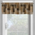thumbnail image 4 of Ambesonne Chocolate Valance & Curtain, Wooden Parquet Motif, 55"x30", Beige Pale Brown, 4 of 7