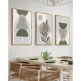 thumbnail image 2 of JANS.NO1 in Boho Wall Art Green Sage Decor Wood Modern Bohemian Abstract Geometry Canvas Prints Ready to Hang, 2 of 7
