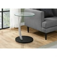 thumbnail image 3 of Monarch Specialties Accent Table, C-shaped, End, Side, Snack, Bedroom, Clear Tempered Glass, 3 of 6