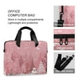 thumbnail image 4 of 16" Laptop Briefcase for Work Travel Laptop Shoulder Bag Carrying Handbag Laptop Case Christmas Forest with Snowmen, 4 of 8