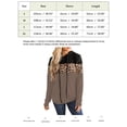 thumbnail image 5 of Sumai Women's Leopard-Print Hoodie Crew-Neck Long-Sleeved Color-Matching Drawstring Hoodie, 5 of 5
