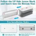 thumbnail image 5 of 1/2/3PCS Silicone Shower Hair Catcher Wall Mounted Hair Stopper Hair Collector For Sink Bathtub Bathroom Accessories Reusable, 5 of 5