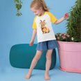 thumbnail image 4 of RXIRUCGD 2025 Vêtements d'Été pour Enfants Tout-Petits Garçons Filles Mode Mignon Col Rond Imprimé Manches Courtes Haut, 4 of 6