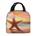 thumbnail image 1 of Disketp Starfish Sunset Sea Beach Bolsa Térmica para Almuerzo para Hombre y Mujer, Ideal para Trabajo, Senderismo y Picnic, 1 of 8