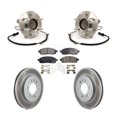 thumbnail image 1 of Transit Auto Front Hub Bearing Assembly Coated Disc Brake Rotors and Semi-Metallic Pads Kit for Car 2009 Ford F-150 RWD with 6 Lug Wheels Without Heavy Duty Payload Package KBB-103863, 1 of 11