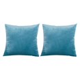 thumbnail image 2 of JM Juego de 2 fundas de almohada cuadradas decorativas de tJMciopelo suave (40 x 4 JM, 2 of 5
