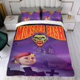 thumbnail image 4 of Monster Bash Conjunto de sábanas temático, trío de piezas, cómodo y amigable con la piel, diseño único, regalo de decoración para el hogar para familiares, amigos y fans, 90 cm * 190 cm, 4 of 6
