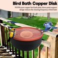 thumbnail image 3 of Universal Copper Bird Bath Cleaning Plate Three-point Support Rust-Proof Purification Plate for Garden Bird Bath Tub Feeder Bowl Type D, 3 of 6