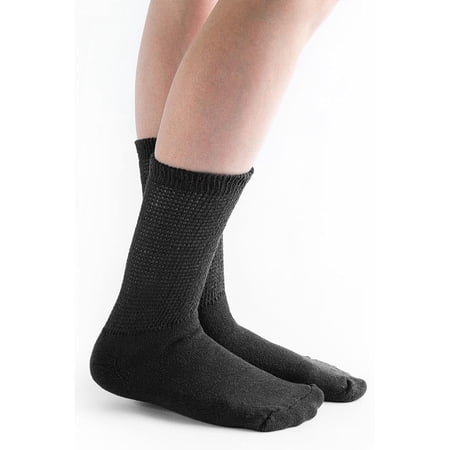 Doc Ortho Loose Fit Cotton Diabetic Socks for Men and Women, 12 Pairs, Crew